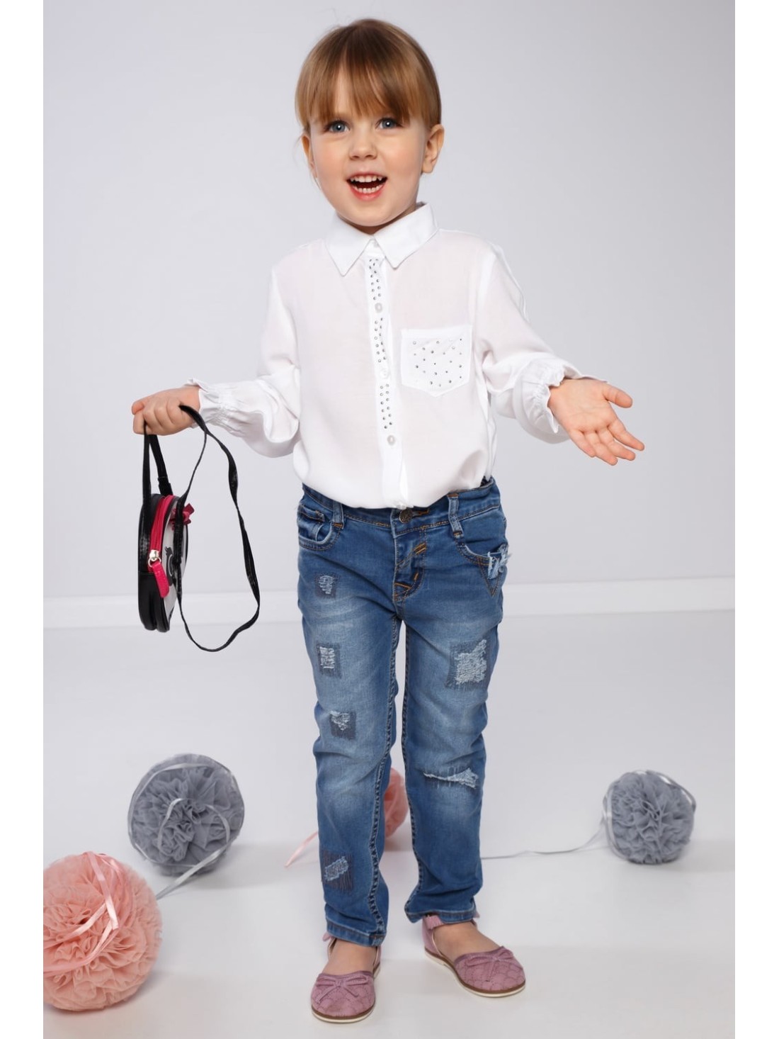 Children\'s denim trousers NDZ200 - Online store - Boutique